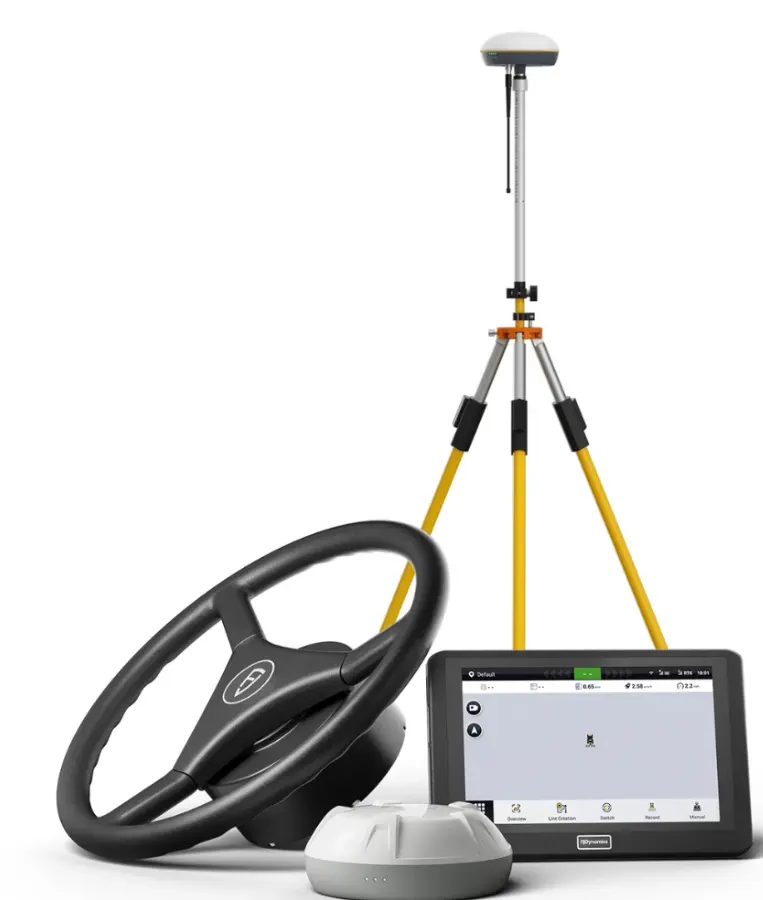 SISTEMA DE AUTOGUIADO FJD AT2 INCLUYE: •Terminal • Volante eléctrico • Antena RTK • Coples • Receptor • Accesorios de Instalación