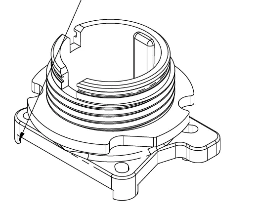 [RIMPDJ-1264 YC.JG.ZS002291.11] Spray Lance Fixing Base